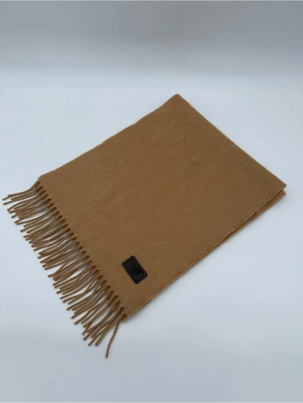 Coach Vintage CA22603 Authentic Leatherware Muffler Scarf Camel